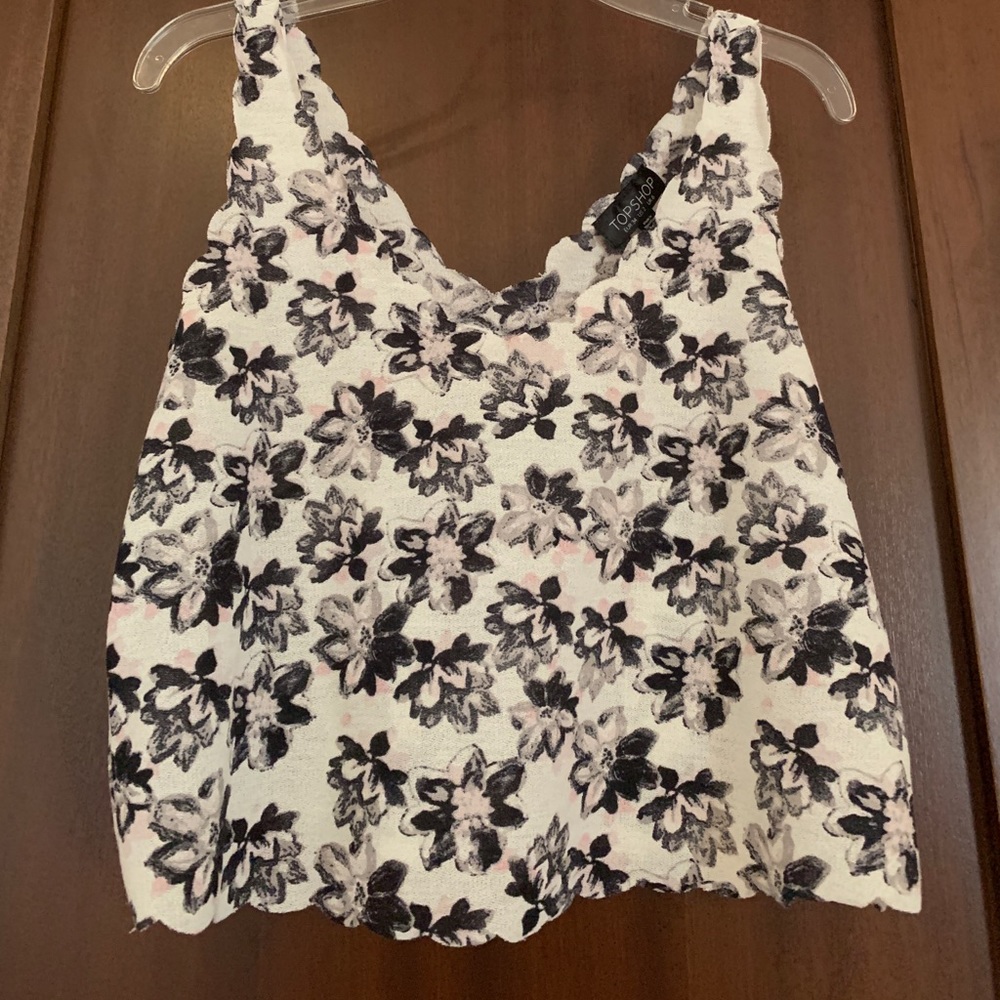 Floral Topshop crop top